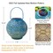Go2garden Solar Large Lanterns Outdoor Waterproof 800mAh Hanging Garden Lights Metal Decorative Lantern for Table, Patio, Courtyard, Party, Garden Gifts for Women Mom (1 Pack, Teal Blue)